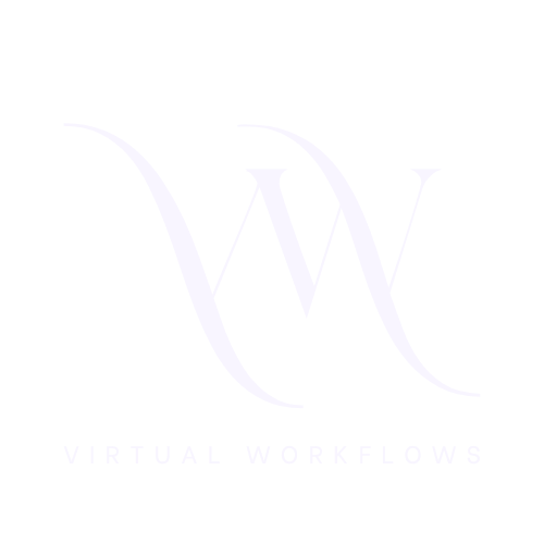 Virtual Workflows White Logo